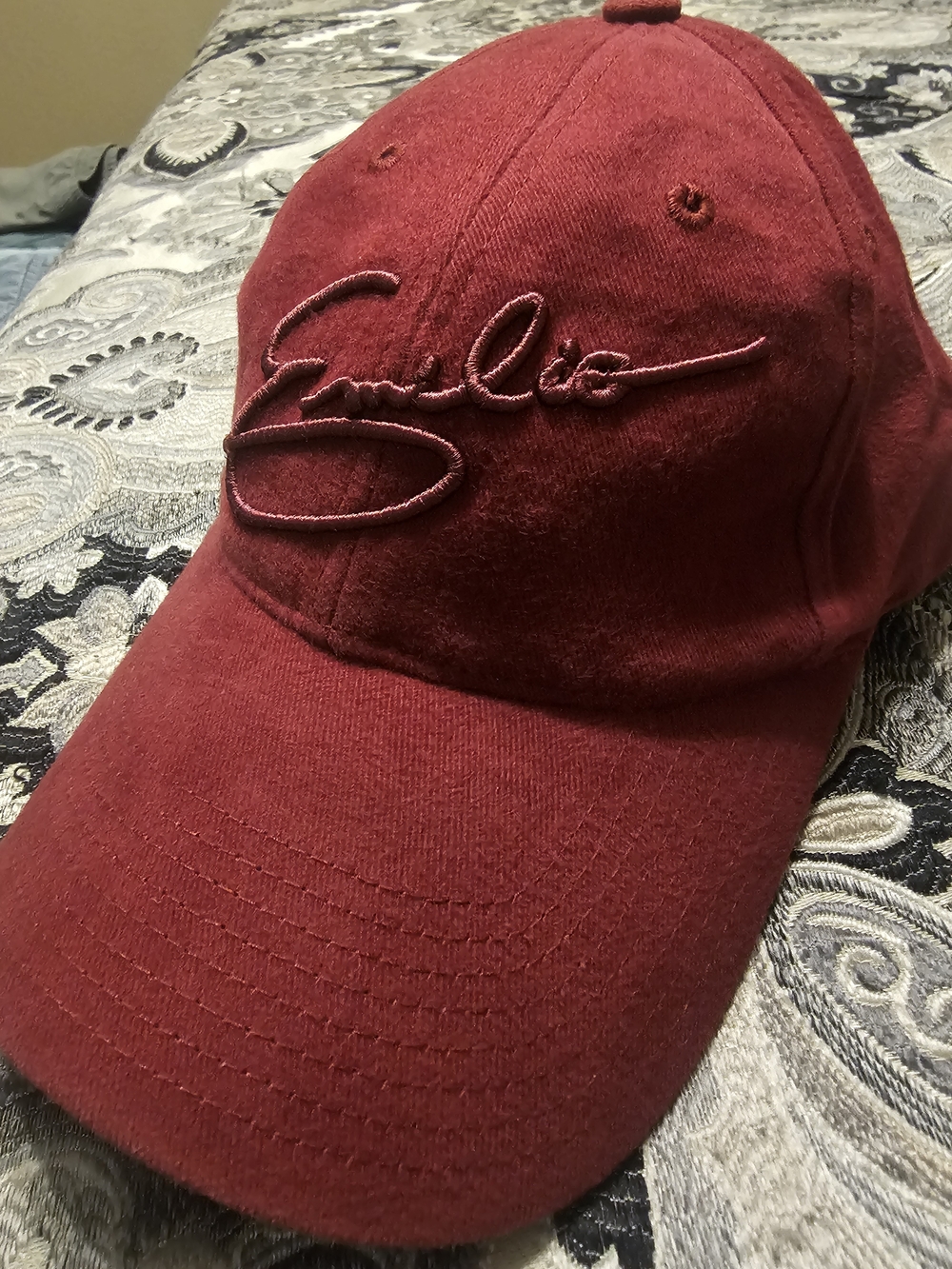 OTTO Maroon Embroidered Script Baseball Cap - Picture 3 of 7